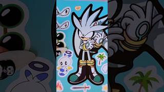 White Sonic in sonic the hedgehog sonic sonicthehedgehog paperdolls sticker [upl. by Atnovart]