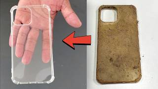 Smartphone Yellowish Cover Restoration  Cleaning of Mobile Transparent Pouch [upl. by Narib]