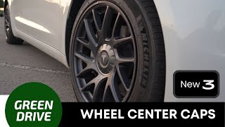 Tesla Model 3 Highland Accessories  GREENDRIVE Wheel Center Cup [upl. by Notnek228]