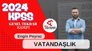 2024 KPSS Genel Tekrar Kampı Vatandaşlık 2 Hukuk Kuralların Sınıflandırılması  Engin Poyraz [upl. by Jeavons]