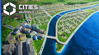 Waterfront Housing amp Quays my BIGGEST Project Yet — Cities Skylines 2 [upl. by Ecniuq]