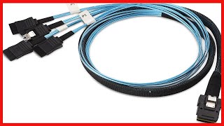 Cable Matters Internal Mini SAS to SATA Cable 33 Feet SFF8087 to SATA Forward Breakout [upl. by Ahsimik]