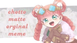 chotto matte  orginal animation meme  feat Iris Wilson TGAADGS [upl. by Ellora722]