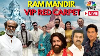 Ram Mandir Ayodhya LIVE  Celebrities Arrive at Ayodhya  Pran Pratishtha Ceremony  PM Modi  N18L [upl. by Wehtam]