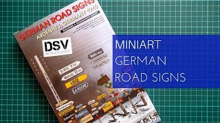 Miniart 135 German Road Signs Ardennes 35609 LiveReview [upl. by Marney]