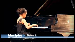 7 Years Old Melisa Li played piano Burgmuller Op100 No15 Ballade [upl. by Ttevy]