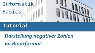 Darstellung negativer Zahlen im Binärformat [upl. by Yblek377]