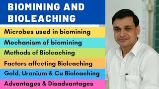 Biomining amp Bioleaching  Biomining of copper gold and uranium [upl. by Hallee]