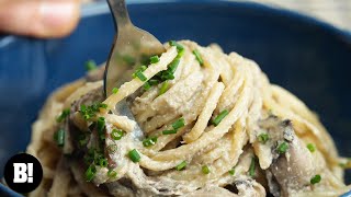 Simple amp Creamy Garlic Mushroom Pasta [upl. by Ani]