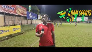 Dunbeholden FC suffers defeat to Molynes United FC in Jamaica Premier League Post Match Interview [upl. by Enrobialc865]