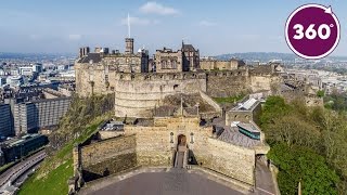 Edinburgh Castle  360 Video [upl. by Yelkreb]