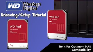 Western Digital WD Red NAS 4TB HDD Internal Harddrive Unboxing amp Setup Tutorial [upl. by Eittik]