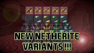 😮NEW NETHERITE VARIANTS FOR MINECRAFT😮 [upl. by Silverstein]