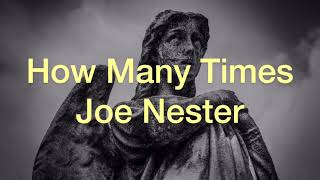 Joe Nester  How Many Times Lyric Video [upl. by Mischa]