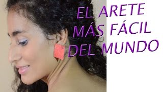 DIY Bisutería Pendientes Reciclado  Aretes de Moda  ACCESORIOS MARSA [upl. by Lacombe]