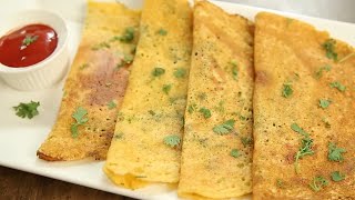 Moong Dal Chilla Recipe  Healthy Breakfast Recipe  moong Dal dosa moongdalchillarecipe [upl. by Litnahs]