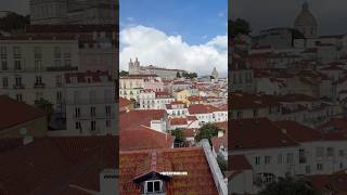 Alfama View Portas do Sol Viewpoint Miradouro das Portas do Sol Lisbon Portugal Shorts [upl. by Aizahs]