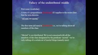 Formal Fallacies Affirming the consequent and fallacy of the undistributed middle [upl. by Morris]