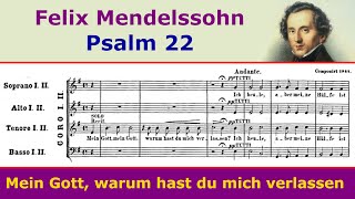 Mendelssohn  Mein Gott warum Psalm 22 [upl. by Znieh]