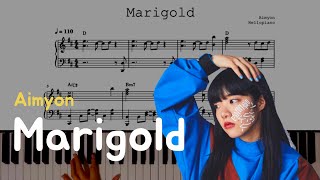 🎸 아이묭Aimyon あいみょん  Marigold マリーゴールド  피아노piano 악보sheet [upl. by Borlow957]