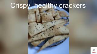 Whole wheat Lavash crackers  Whole wheat Crackers [upl. by Clapper]