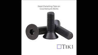 Detailing Tips on Countersunk Bolts [upl. by Ogdan811]