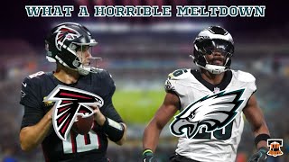 EAGLES FALL APART IN FINAL MINUTES TO LOSE TO FALCONS SAQUON BARKLEY CRUCIAL DROP [upl. by Eedak212]