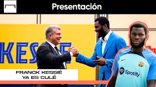 La presentación de Kessié como jugador del Barça [upl. by Eibbed377]