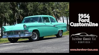 1956 Ford Customline Street Rod for sale Tampa Florida Survivor Classic Cars [upl. by Aliahs]