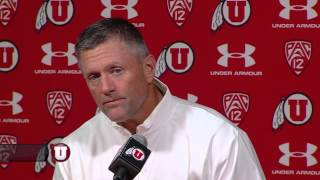 Utah head coach Kyle Whittingham press conference 11032014 [upl. by Lemrahs317]