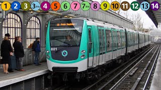 Le trajet optimal pour parcourir les 16 lignes du métro de Paris [upl. by Neirrad340]