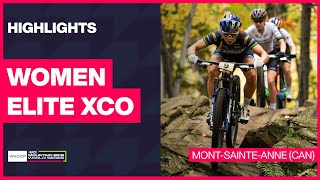 MontSainteAnne  Women Elite XCO Highlights  2024 WHOOP UCI Mountain Bike World Cup [upl. by Garreth]