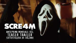 SCREAM 4 Anteprima Mondiale del Teaser Trailer  Sottotitoli in Italiano [upl. by Venetis379]