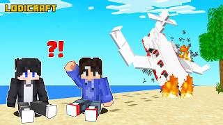 Survive 24HRS AIRPLANE CRASH in Minecraft [upl. by Cortney]