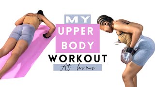 My full upper body “Dumbbell only” workout at home  Build muscle and strength with me [upl. by Donny816]