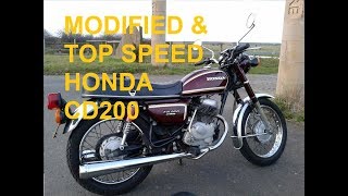 HONDA CD200 ROADMASTER  MODIFIED amp TOP SPEED HONDA ROADMASTER [upl. by Athey]