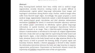 Label Decoupled Medical Image Segmentation With Spatial Channel Graph Convolution and Dual Attention [upl. by Zelazny487]