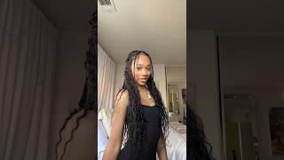 I did my own boho box braids  bohobraids boxbraids [upl. by Allista]