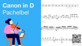 Pachelbel  Canon in D Violin Sheet Music [upl. by Ennairda]