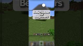 Minecraft Easy Starter House🏠shorts [upl. by Crispas]