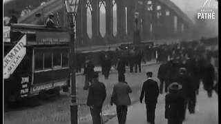 Possibly the oldest video recording of Sunderland Sunderland Bridge 1896 [upl. by Lundberg]