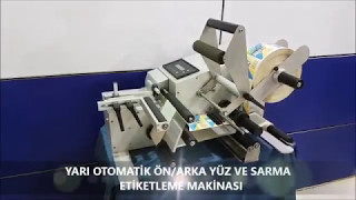 ERDA yarı otomatik etiketleme makinası ERDA semi automatic labeller etichettatrice etikettiermasc [upl. by Spanjian86]