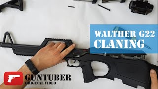 Walther G22 22LR  How To FULL Clean And Lubricate field strip [upl. by Adaha554]