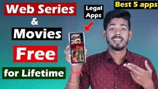 Best apps to Watch Movies and Web series  Best 5 Free Ott Apps [upl. by Hey]