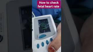 How to check fetal heart rate fetalheartrate howtouseafetaldoppler fetalheartbeat fetal [upl. by Al]