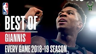 Giannis Antetokounmpos Best Play From Every Game Of The 201819 Season [upl. by Tildy294]