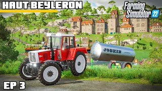 BORROWING WATER AND A TRAIN  Farming Simulator 22  HautBeyleron  Episode 3 [upl. by Drofhsa292]