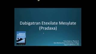 How to pronounce dabigatran Pradaxa Memorizing Pharmacology Extended Explanation [upl. by Luigino]