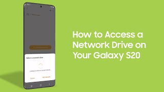 How to Access a Network Drive on Your Galaxy S20 [upl. by Ociral]