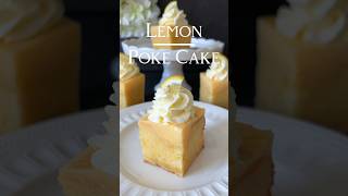 Lemon Poke Cake Recipe 🤍 [upl. by Fulviah]